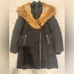 KAY down coat with natural fur Signature Mackage Collar